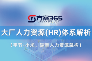 大厂人力资源(HR)体系解析