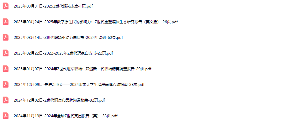 Z世代行业研究报告