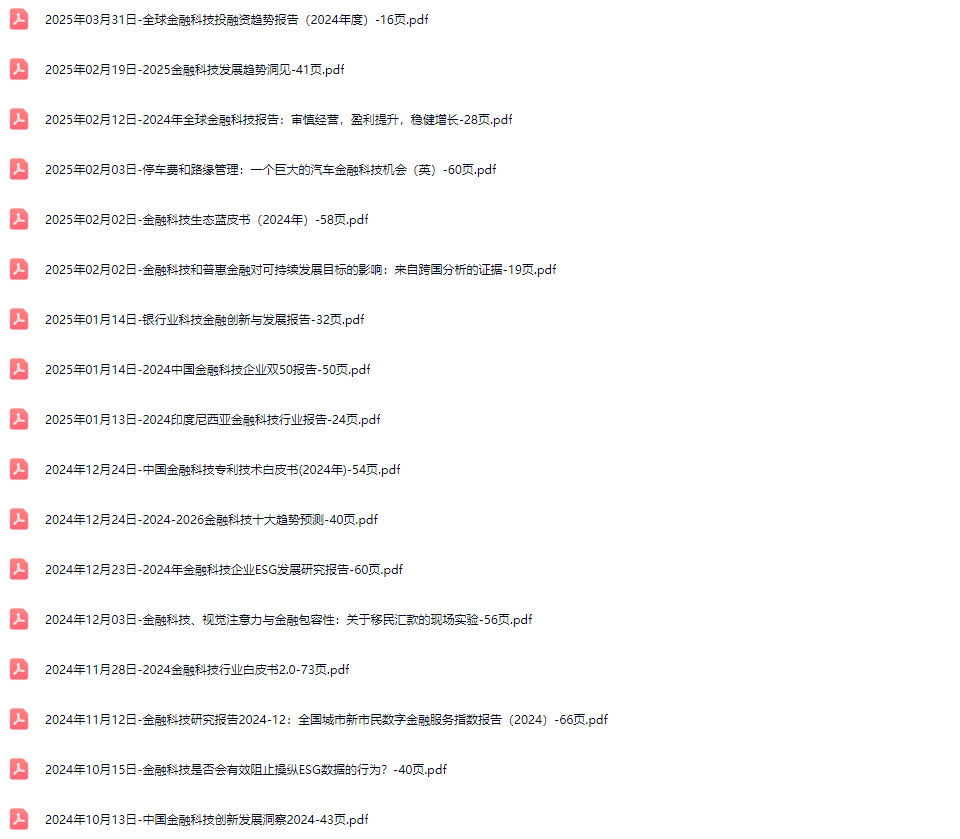 金融科技行业研究报告