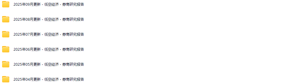 低空经济行业研究报告