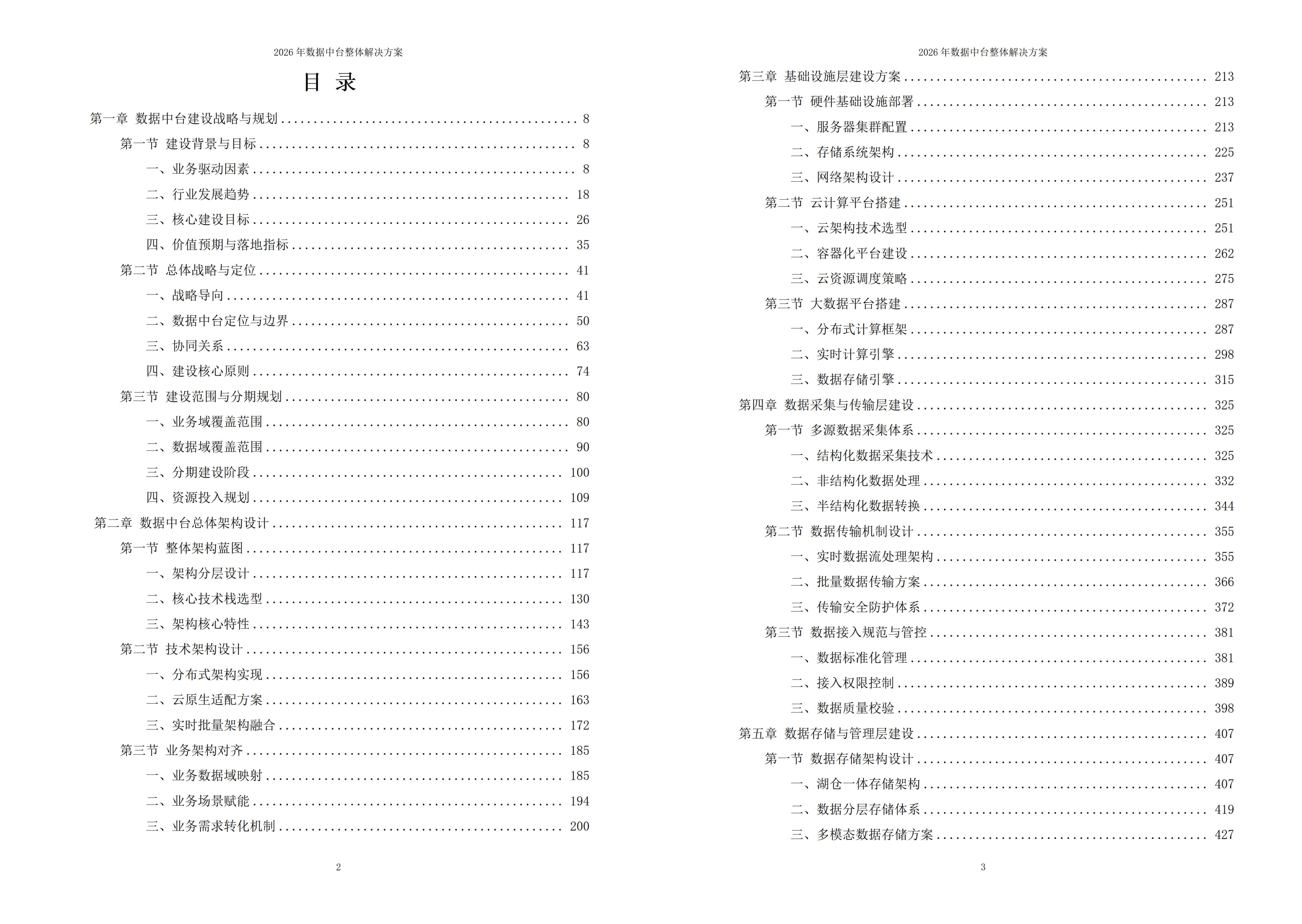 2026年数据中台整体解决方案 – 全1151页下载