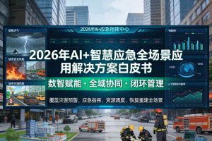 2026年AI+智慧应急全场景应用解决方案白皮书 – 全2215页下载