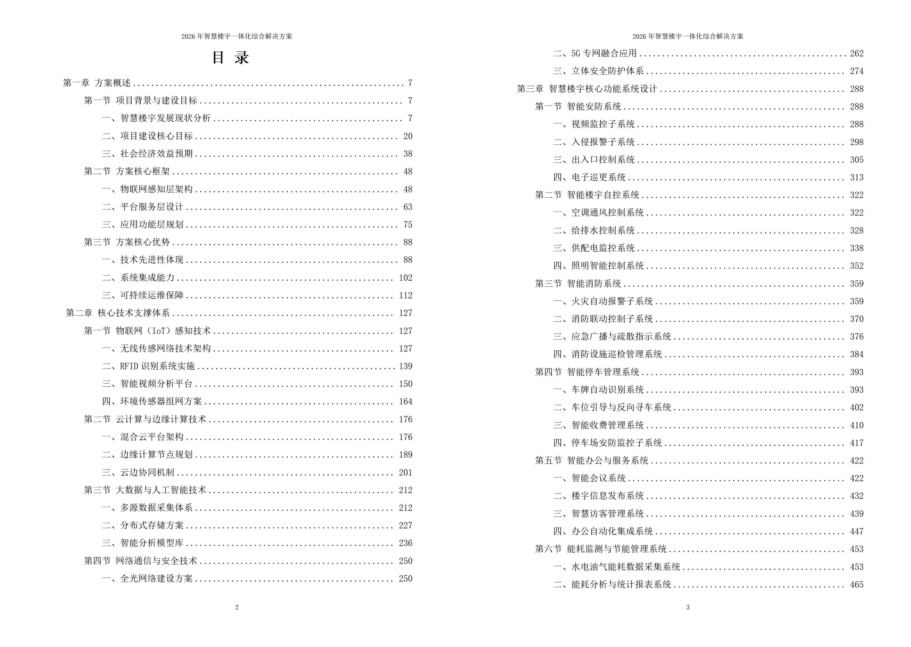 2026年智慧楼宇一体化综合解决方案 – 全1117页下载