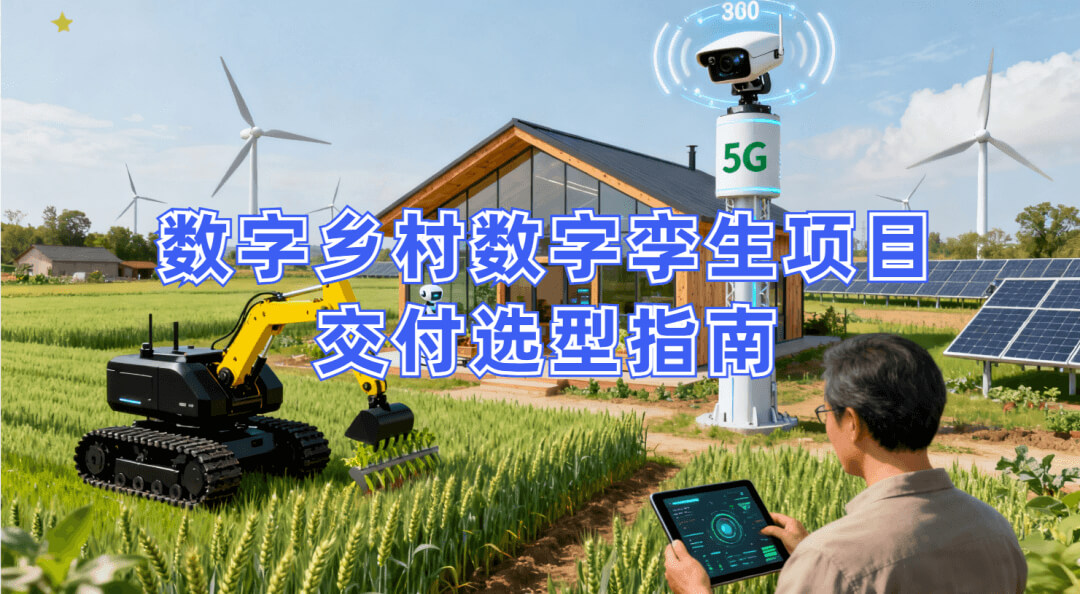 数字乡村数字孪生项目交付选型方案：选对平台锚定场景，专业交付破解落地难题