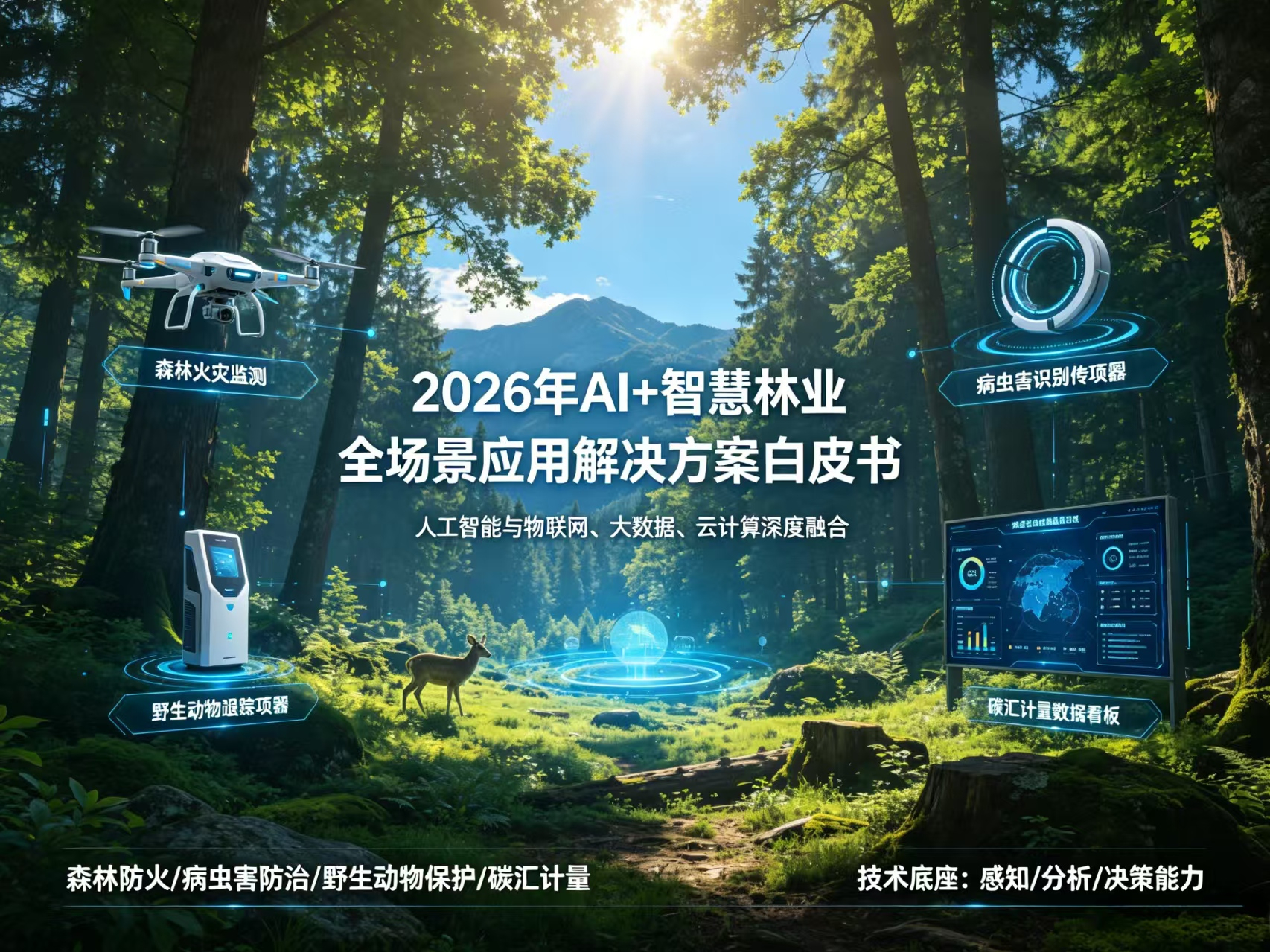 2026年AI+智慧林业全场景应用解决方案白皮书|附2101页方案下载